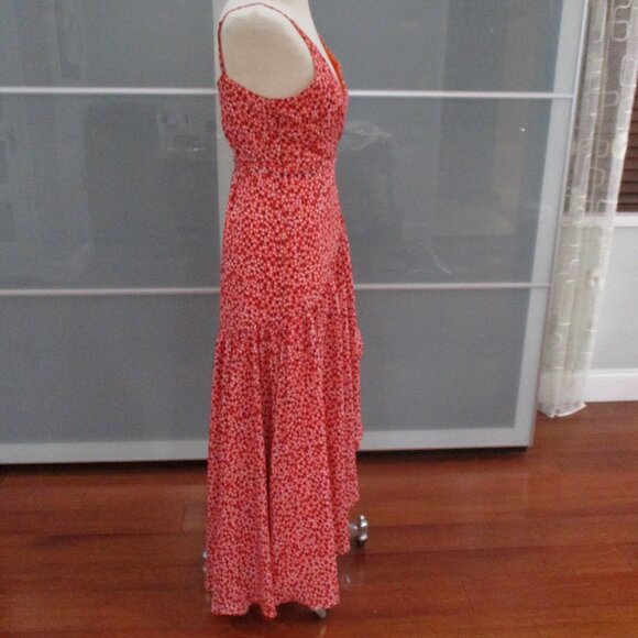 Anthro Hutch Asymmetrical Hem Spaghetti Strap Wrap Dress - Picture 4 of 5